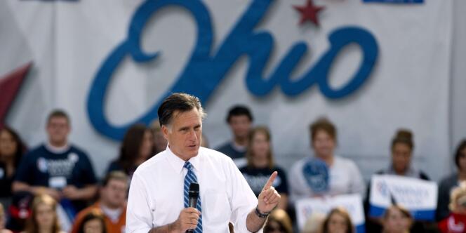 Mitt Romney en campagne à Portsmouth (Ohio), le 13 octobre 2012