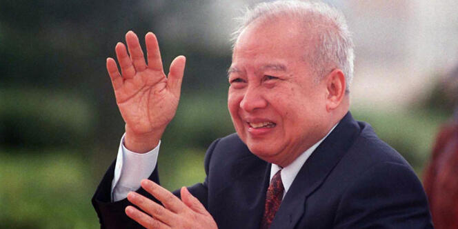 Norodom Sihanouk, en 1996.