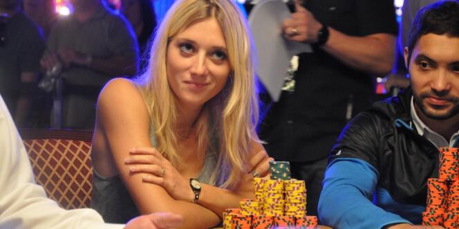 Gaëlle Baumann, lors du Main Event des World Series of Poker (WSOP) de Las Vegas en juillet.