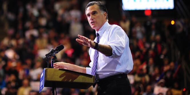 Mitt Romney, lors d'un meeting le 5 novembre.