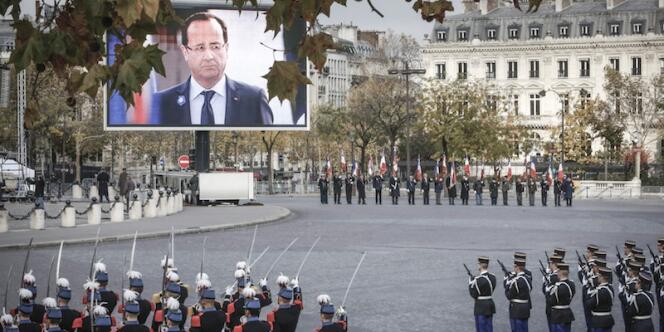 Aux cérémonies du 11-Novembre à Paris.