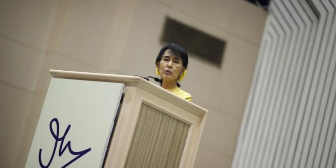 Aung San Suu Kyi, à New Delhi, mercredi 14 novembre 2012.