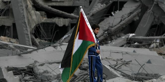 Un enfant palestinien à Gaza, le 22 novembre.