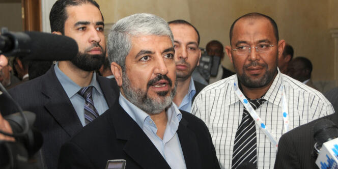 Le chef en exil du Hamas, Khaled Mechaal, le 13 juillet 2012 à Tunis. 