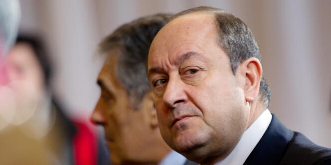 Bernard Squarcini, le 17 janvier 2012 à Paris, lors d'une conférence de presse.