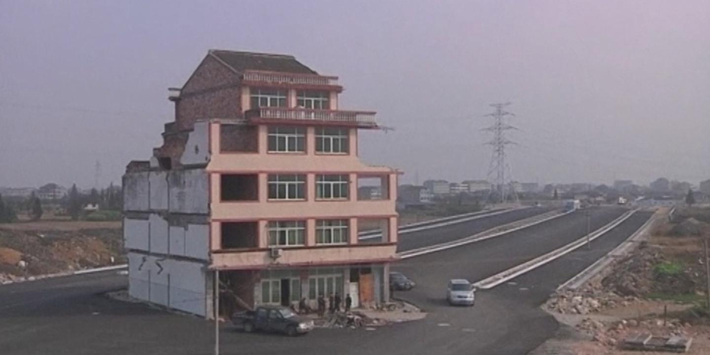 Chine : la maison au milieu de l'autoroute a été rasée