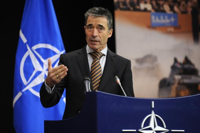 Anders Fogh Rasmussen, secrétaire général de l'OTAN, le 5 décembre 2012 à Bruxelles.