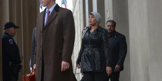 Nafissata Diallo, à la sortie du tribunal du Bronx, le 10 décembre.