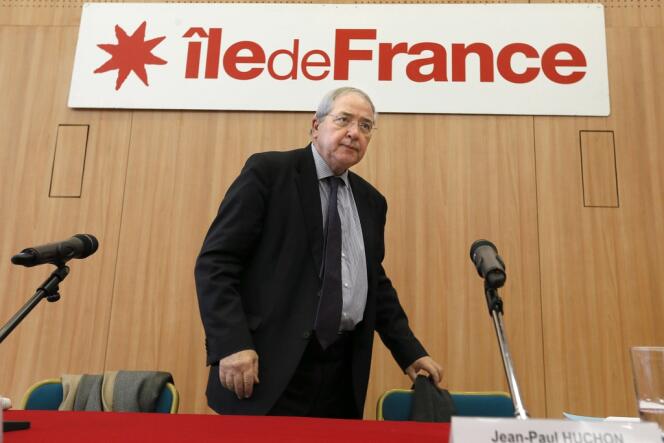 Le président de la région Ile-de-France Jean-Paul Huchon, en décembre 2013 à Paris.