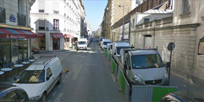 Capture d’écran de Google Street View de la rue du Cherche-Midi à Paris.