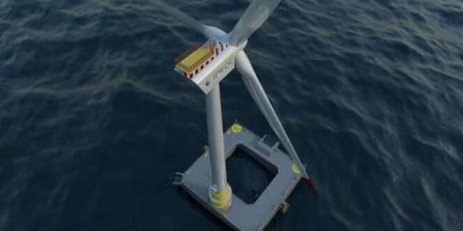 Projet d'éolienne flottante 