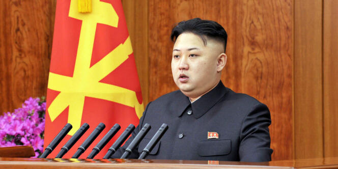 Kim Jong-un a adressé ses vœux, mardi 1er janvier, par un discours télédiffusé par la télévision d'Etat.