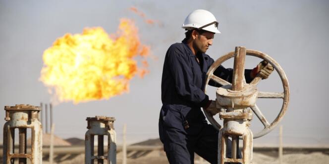 En novembre 2010, sur un champ de pétrole en Irak. 