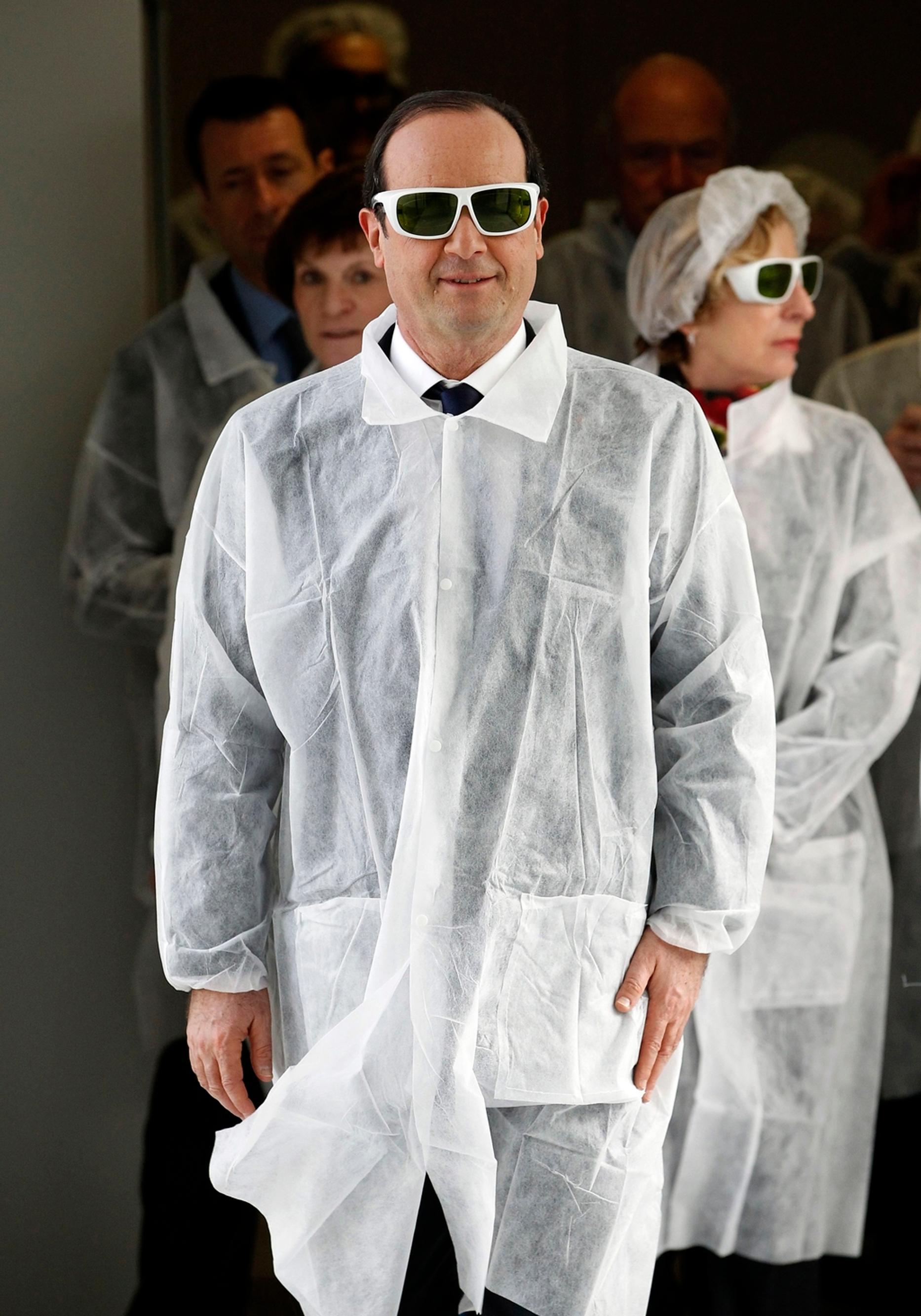 Masque François Hollande – Masque De Célébrité Avec Lunettes, Neuf, Celebrity-Cutouts