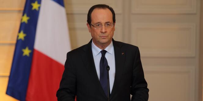 François Hollande à l'Elysée, le 11 janvier. 