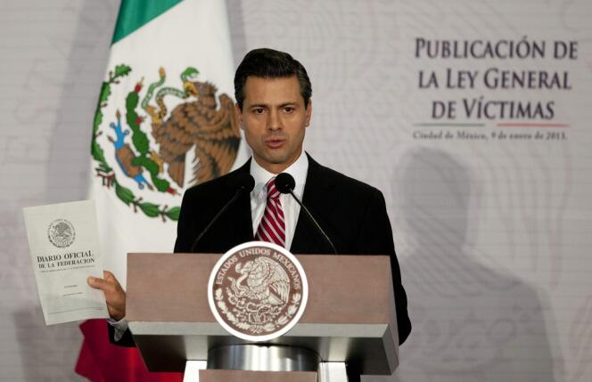 Le président mexicain Enrique Pena Nieto, élu en juillet 2012.