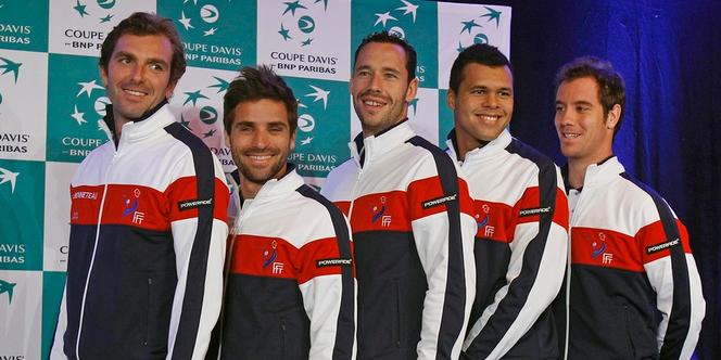 L'équipe de France de Coupe Davis.