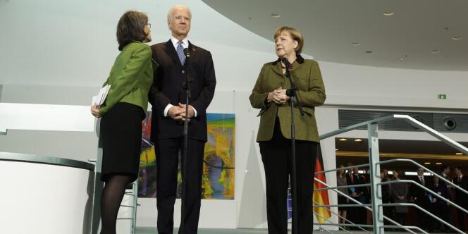 Joe Biden et Angela Merkel à Munich, le 1er février.
