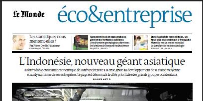 Le Monde du mardi 5 février 2013. Cahier 