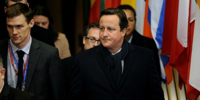 Le premier ministre britannique, David Cameron, le 8 février à Bruxelles.