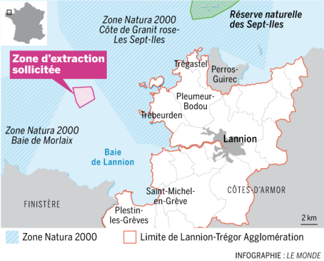 Projet extraction sable Lannion