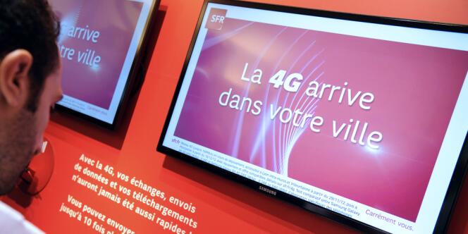 Lancement du réseau SFR mobile 4G le 29 janvier à La Défense.