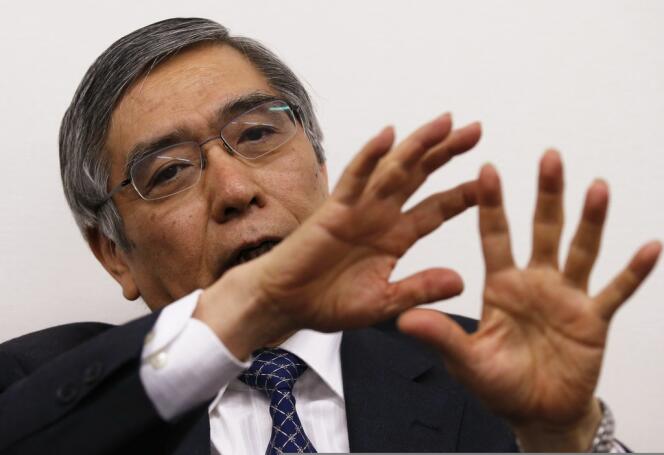 Le président de la banque du Japon, Haruhiko Kuroda