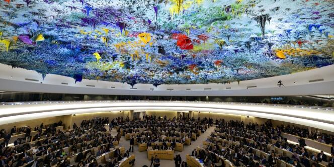 Le Conseil des droits de l'homme des Nations unies, le 25 février 2013 à Genève. 