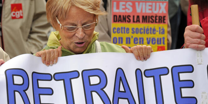Manifestation contre la réforme des retraites, à Lille, en 2011.