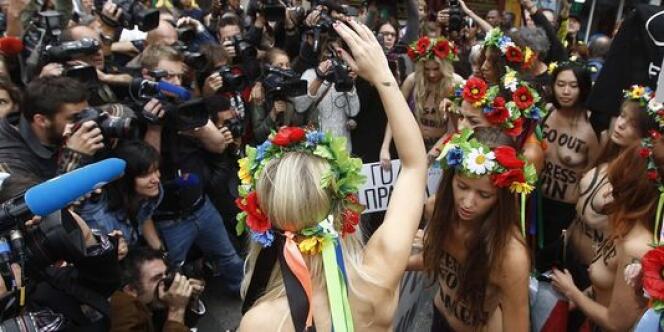 Les Femen à Paris.