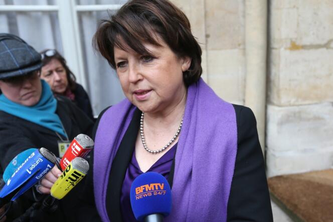 Martine Aubry, maire PS de Lille, le 27 février.