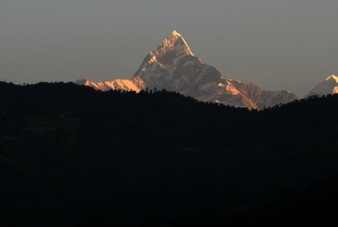 Le sommet de l'Annapurna, photographié en 2010.