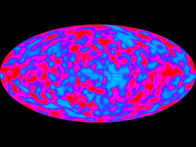 Image de l’Univers 380 000 ans après le Big Bang, prise par le satellite COBE (Cosmic Background Explorer) en 1992. 
