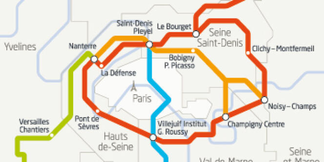 Quatre nouvelles lignes doivent être créées et les lignes 11 et 14 du métro parisien seront étendues d'ici à 2030. Les travaux du Grand Paris Express débuteront en 2015.