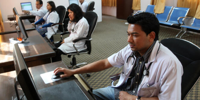 Dans un centre médical de Katmandou, au Népal.