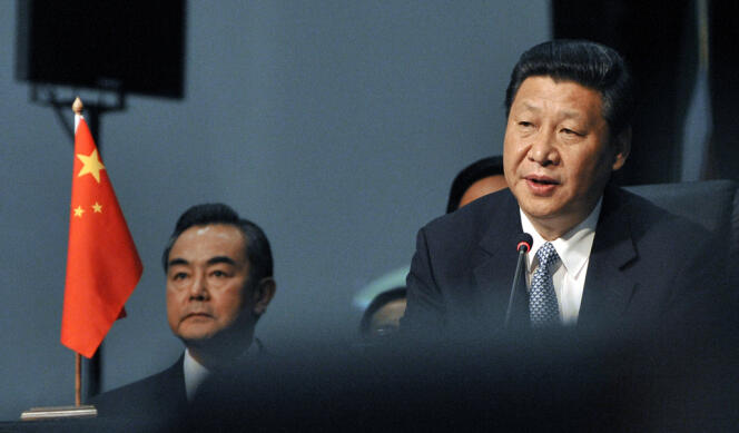 Le président chinois Xi Jinping, lors du sommet des BRICS, à Durban, le 27 mars.
