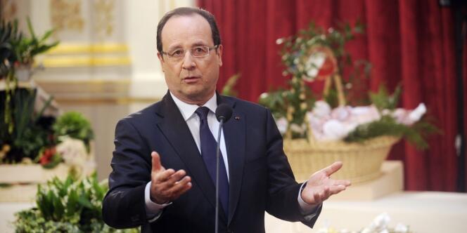 François Hollande le 1er mai à l'Elysée.