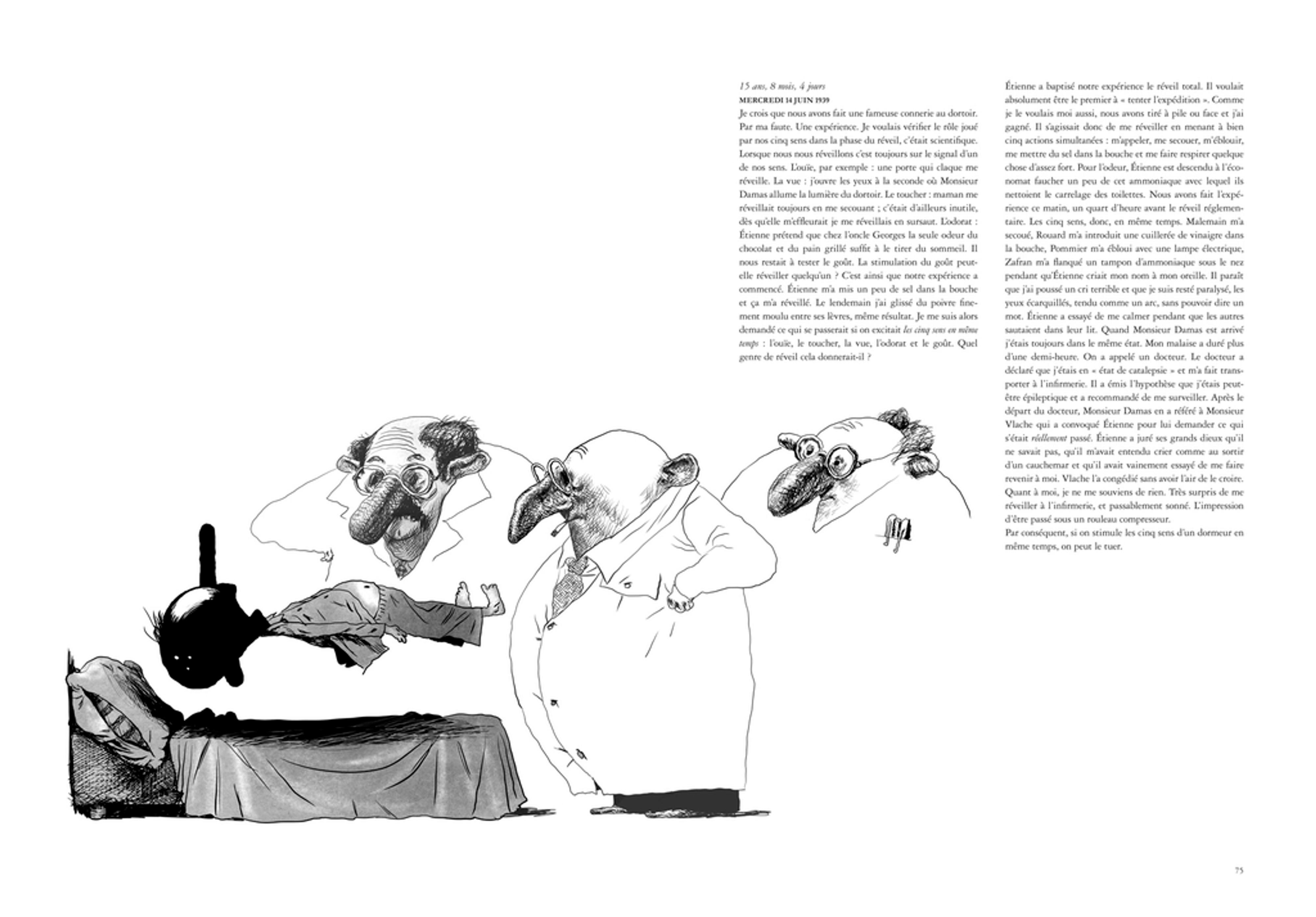 Journal D Un Corps De Daniel Pennac Les planches de Manu Larcenet pour "Le Journal d'un corps", de Daniel