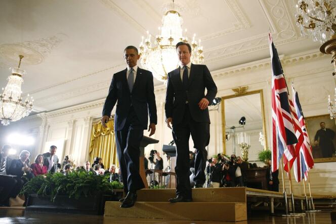 Barack Obama et David Cameron à la Maison Blanche, à Washington, le 13 mai.