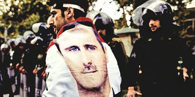 Un Syrien durant une manifestation anti-israélienne à Téhéran le 6 mai.