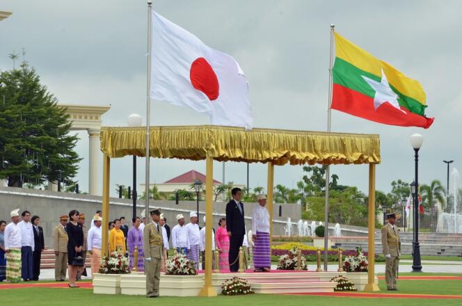 Shinzo Abe et Thein Sein, le 26 mai à Naypyidaw.