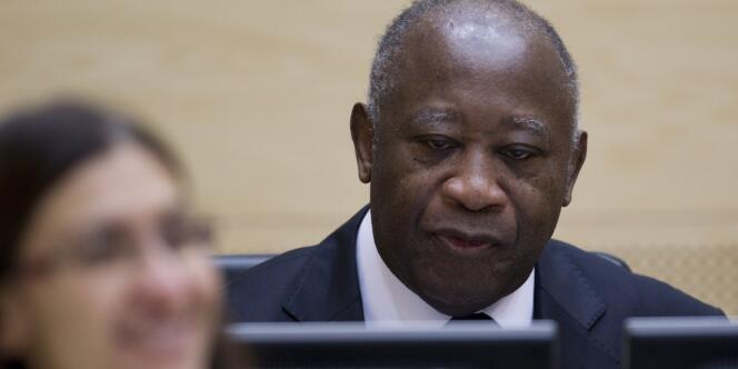 L'ancien président ivoirien Laurent Gbagbo, devant les juges de la CPI à La Haye, en décembre 2011.