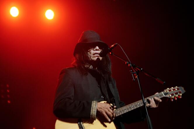 Sixto Rodriguez sur scène au Zénith de Paris mardi 4 juin 2013. 