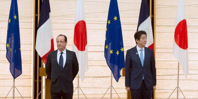 François Hollande et Shinzo Abe à Tokyo, le 7 juin.