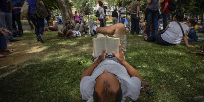 Dans le parc de Gezi, le 30 mai.