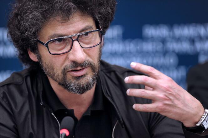 Le réalisateur Radu Mihaileanu au Parlement européen à Strasbourg, le 11 juin 2013.
