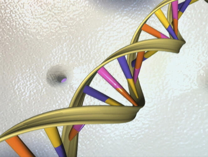 Vue d'artiste de l'ADN, publiée par l'Institut national de recherche sur le génome humain.