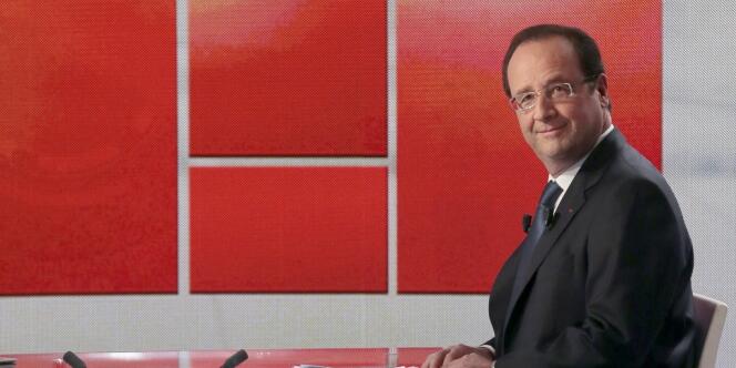 François Hollande sur le plateau de 