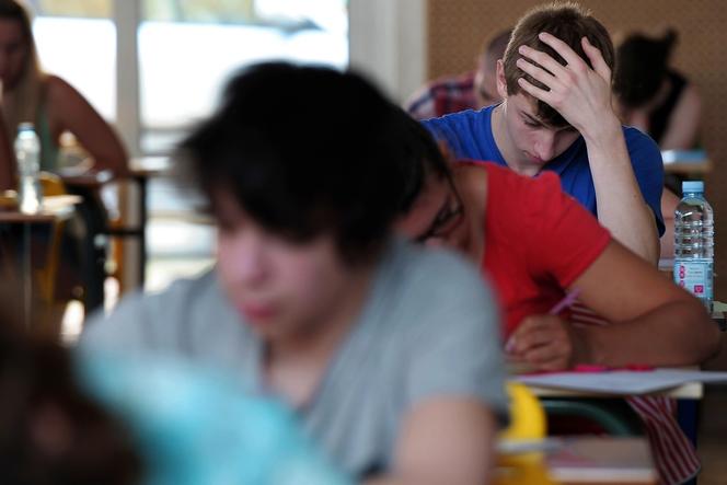 Un lycéen pendant une épreuve du bac, le 17 juin à Strasbourg.