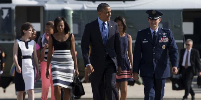 Barack Obama s'est exprimé à son arrivée au Sénégal, mercredi.